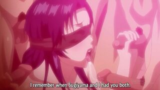 4 cocks with a whore. Incredible orgy !!!