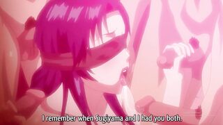 4 cocks with a whore. Incredible orgy !!!