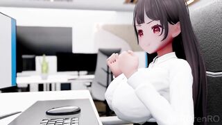 Office Lady Breast Expanding in The Office | ROROrenRO