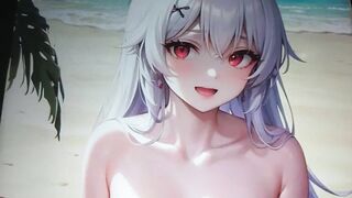 Sex in the beach Girl Naked wants Jizz Tribute