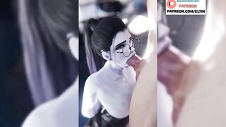 Shoolgirl Widowmaker Do Hot Blowjob In Classroom | Hottest Overwatch Hentai 4k 60fps