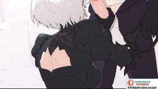 Hottest 2B Blowjob Cartoon Hentai Animatyion 4K 60Fps