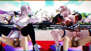 POV Virtual Reality Two Girls On Sex Kpop Music!