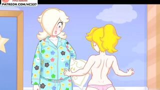 Futanari Princess Peach Fucked And Getting Creampie Futa Hentai Lesbian Animation 4K 60FPS