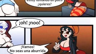 Friends fight and make up. COMIC