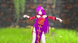 Chinese Girl Model 22 Undress Dance Hentai Mmd 3D Purple Hair Color Edit Smixix