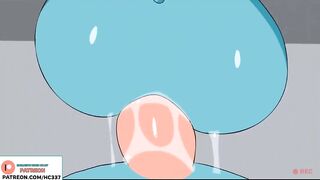 GUMBALL MOM RECORDING A SPECIAL GYM ADVERTISE | GUMBALL HENTAI CARTOON