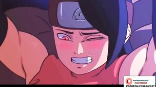SARADA NEW SPECIAL MISSION FOR THE VILLAGE | NARUTO HENTAI ANIMATION 4K 60FPS
