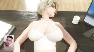 HORNY SECRETARIES FUCKS WITH A COWORKER ANIMATED 3D UNCENSORED