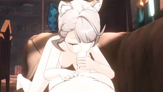 Blowjob cumshot face