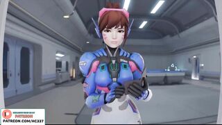 D.VA SEE HOW MERCY ANAL TRANING | OVERWATCH HENTAI AIMATED