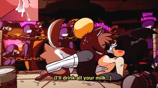 Healthy Milk wrestling animation