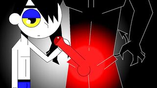 EMO FEMBOY JERKS DEVIL DICK OFF! animation