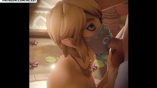 FEMBOY LINK DO AMAZING BLOWJOB AN THE HOT SPRINGS | ZELDA HENTAI ANIMATION 60FPS