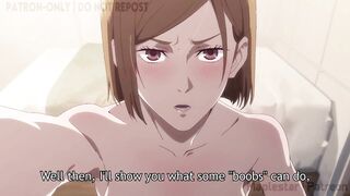 咒术回战|在宿舍不小心撞到钉崎野蔷薇洗澡，被她拉去胸交