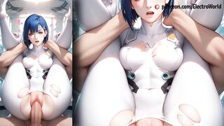 Ichigo darling in the franxx teases with her tight pussy and blowjob