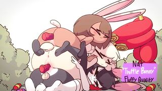 Sweet Easter Bunnies 2d animation