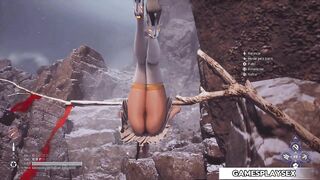 Eve swinging and showing her hot panties (StellarBlade)