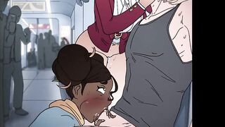 Cyte Girls Can't Resist This Dick On The Train | Hentai Animation 4K 60Fps