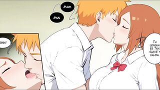 Orihime Inoue passionately fucked by Ichigo - Bleach Porn Manga