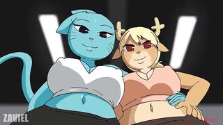 Nicole Gym Threesome Cartoon Hentai