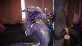 Dragon Princess Milks Good Boy Furry Wolf - Yiff Hentai Animation