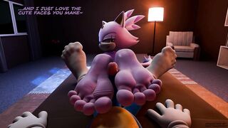 Blaze x Sonic Wet Footjob Cum on Feet Hentai Animation