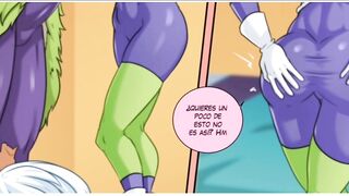 Dragon ball-broly folla fuertemente a chelai