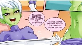 Dragon ball-broly folla fuertemente a chelai