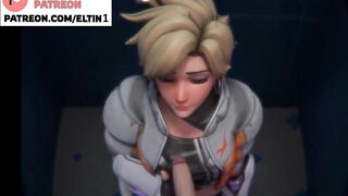 Tracer Hard Fucked For Tickets In Toilet Stall | Best Overwatch Hentai 4k 60fps