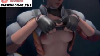 Tracer Hard Fucked For Tickets In Toilet Stall | Best Overwatch Hentai 4k 60fps