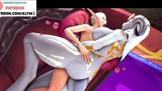 Futanari Furry Have Fun Fucking Elf And Creampie | Best Futa Furry WOW Hentai 4k 60fps