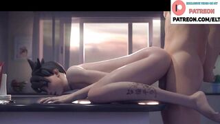 Tracer Hot Fucking In Kitchen And Getting Cum | Best Overwatch Hentai 4k 60fps