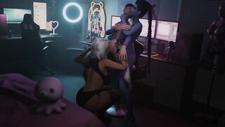 Submissive D.Va [BaronStrap]