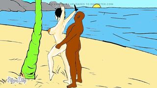 My wife fucking hard on beach holiday bbc very nice sunny day big ass boobs beautyfull wife