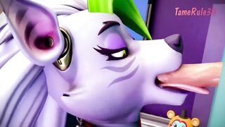 FNAF Porn Roxanne Wolf Fucked Against Wall