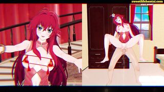 Redhead Blowjob and Riding on Big Dick - Pussy Creampie!