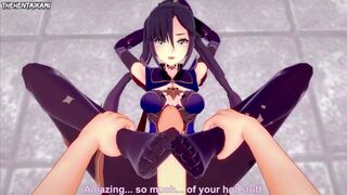 Genshin Impact Mona Gives You A Footjob Hentai POV