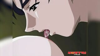 HENTAI PROS - Musashi Sasaki Returns Home & Ends Up Having Sex With Not 1 But 4 Women He Just Met