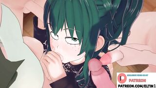 Uraraka And Her Futanari Girlfriends Fuck And Creamie Femboy Midoria | Futa My Hero Academia Hentai