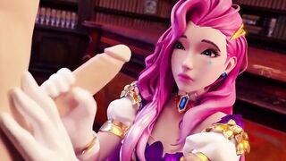 League of Legends Porn Serafina Blowjob Rule34 3D Hentai