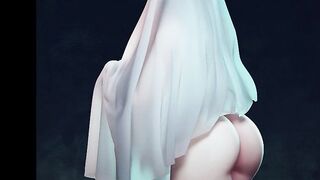 Ryanreos Sexy Girl Dressed as a Ghost Addicted to Rough Sex Tight Pussy