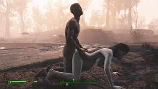 Ghoul got pregnant. Half-zombie gently fuck a woman from behind | Fallout 4 sex