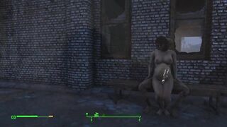 Ghoul got pregnant. Half-zombie gently fuck a woman from behind | Fallout 4 sex