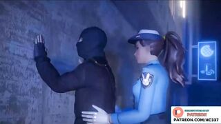 POLICE GIRL D.VA HENTAI STORY ANIMATION OVERWATCH D.VA HENTAI ANIMATED