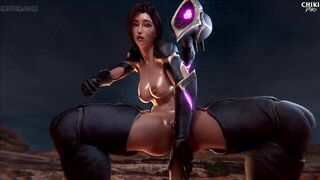 Ryanreos Sexy Demonia Addicted to Hard Sex Gets Fucked by Black Cock Big Tits Bouncing Pussy Filled with Hot Cum