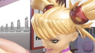 Hot Blonde Can't Resist To Deepthroat On A Big Cock