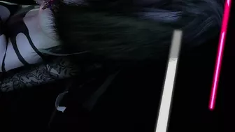 3D big boobs Asian stripper shaking her big boobs