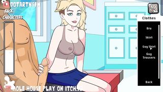 Gwen Stacy Handjob Masturbation Cumshot - Hole House