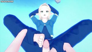 Marcille from Delicious in Dungeon Gives You A Footjob Hentai POV